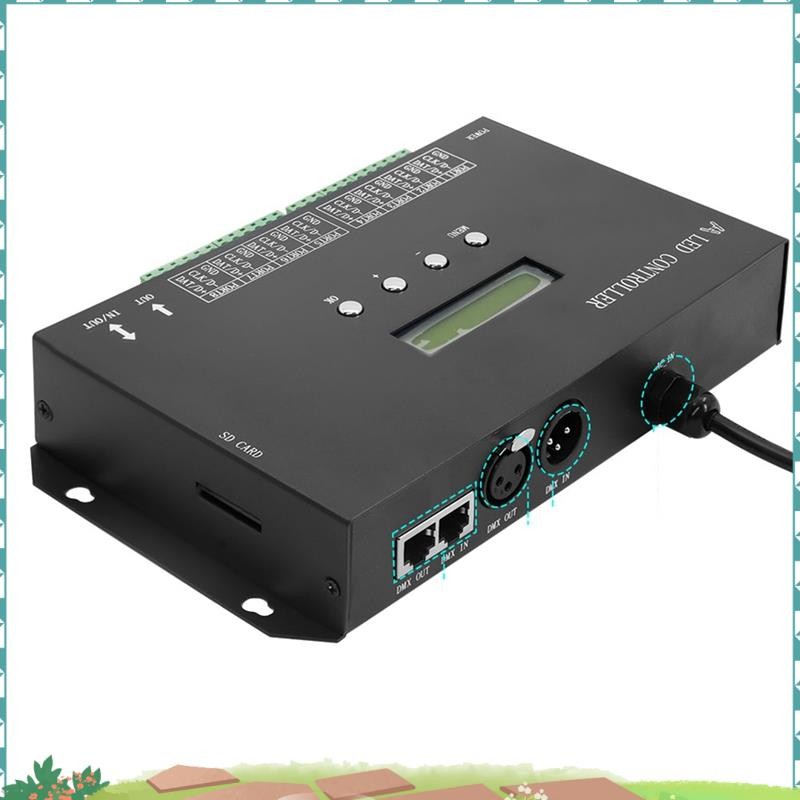 Super WiFI LED Pixel Controller Artnet to SPI รองรับซอฟต์แวร์ LAN Synchronny SD Card DMX512 คอนโซล (