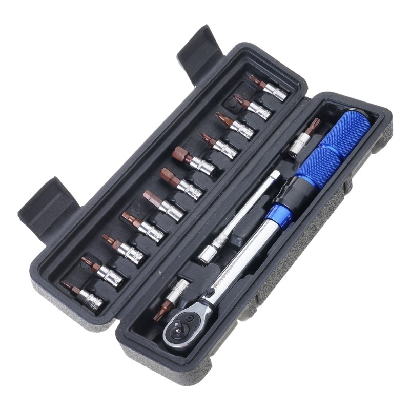 Vik QUICK Release Torque Wrench Set สำหรับการซ่อมจักรยาน แรงบิดได้ตั้งแต่ 2-24Nm และ 1/4 นิ้ว Ratche