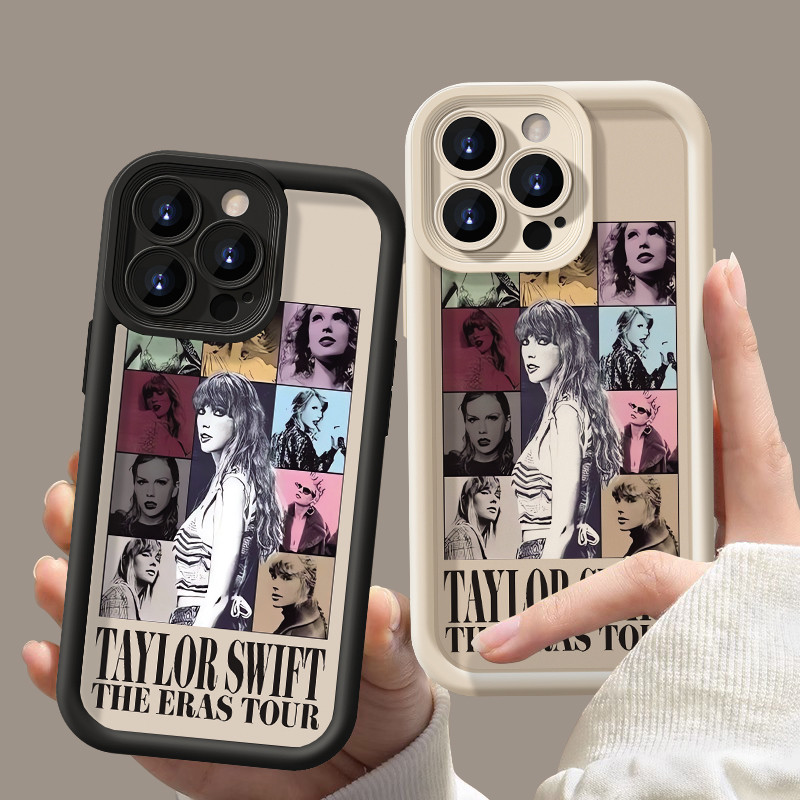 แฟชั่น Taylor Swift โทรศัพท์มือถือสําหรับ IPhone 15 16 Plus 11 12 13 14 15 16 Pro MAX 13 Mini X XR XS MAX 7 8 Plus Se2020 ซิลิโคนนุ่มหนาปลอกกันกระแทก Anti-fall ฝาครอบ