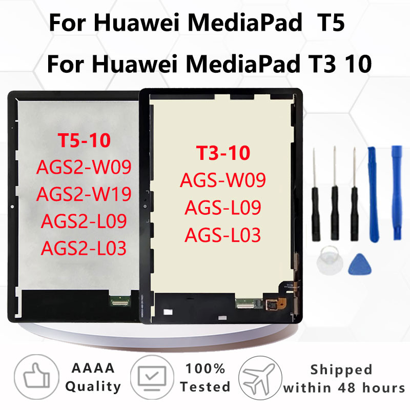 จอแสดงผล LCD ใหม่สําหรับ Huawei MediaPad T3 T5 10 AGS-L03 AGS-L09 AGS-W09 AGS2-L09 AGS2-L03 Touch Sc