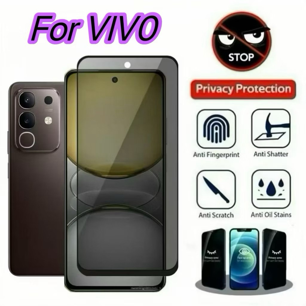ฟิล์มกันมองกระจกเต็มจอ สำหรับ Vivo Y29 4G/Y04/V50lite/V20/V20Pro/V23/V23E/V25/V21/Y300/Y200/Y100/Y39