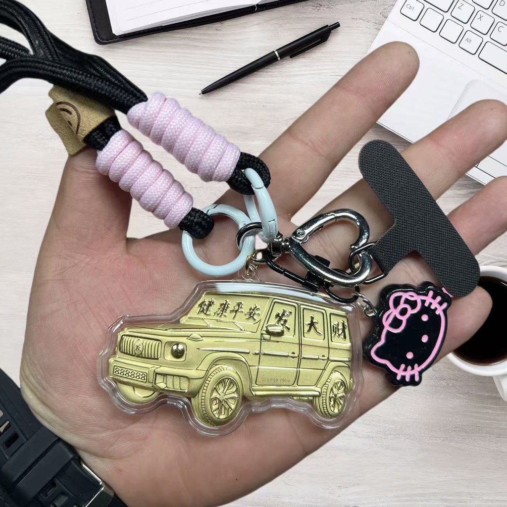 发财车金999挂件手机挂饰手机链手手手机链子หญิง 友生日用品เต็มทอง999จี้โทรศัพท์มือถือจี้ มือ0gt392.ของฉัน20250618