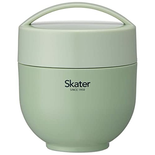 Skater Thermal lunch box, bowl lunch jar, Kusumi Green 540ml LDNC6AG