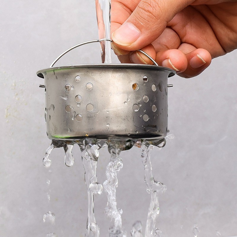 🏠Jibbyhome🏠ตะแกรงกรองเศษอาหาร สเตนเลส พร้อมที่จับ สําหรับอ่างล้างจาน ตะกร้าระบายน้ำ ป้องกันการอุดตัน #AL-0025 - รูปที่ 5