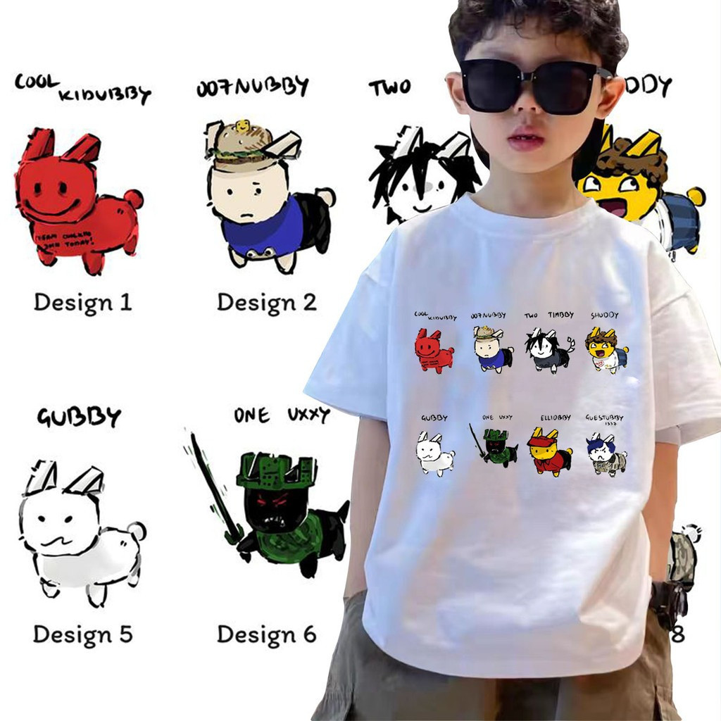 เสื้อยืดเด็กทีมตัวละครสุดน่ารักรวมแก๊ง! #เสื้อเด็กเท่ๆ c00lkidd, Gubby,  Roblox