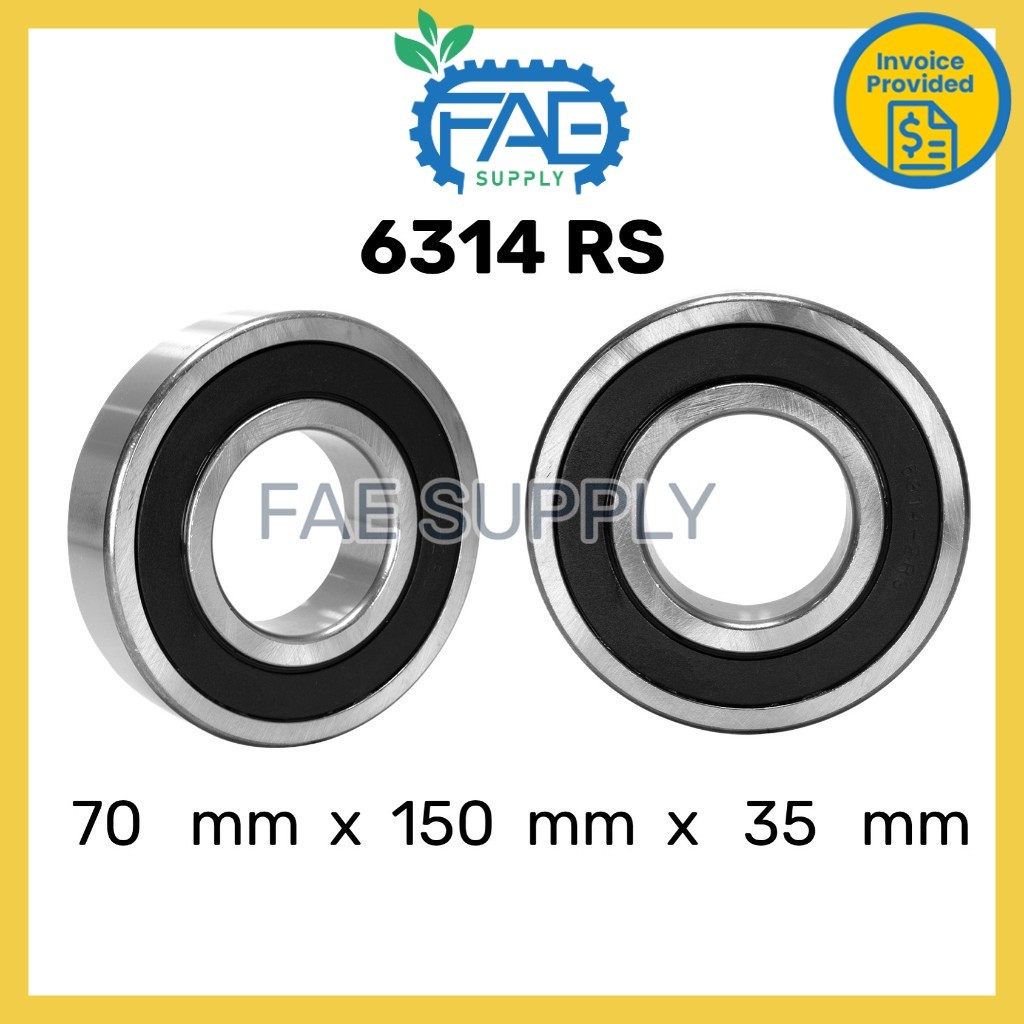 6314ZZ 6314RS 6314 Ball Bearing Deep Groove 70*150*35 มม.