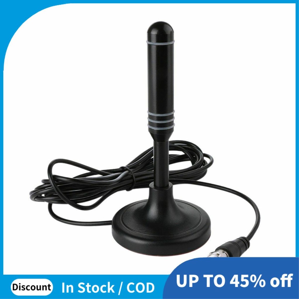 1 ชิ้น Digital HD Freeview เสาอากาศ HDTV เสาอากาศ 300 ซม. Coax, สีดํากันน้ํากลางแจ้งสําหรับ DVB-T DV