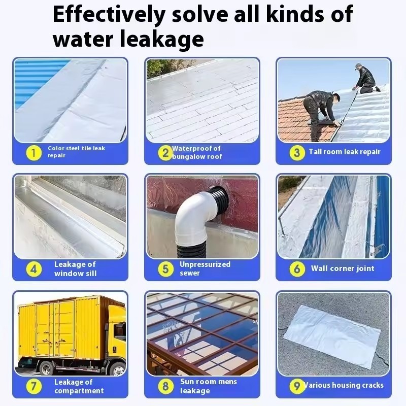 1ม้วนอลูมิเนียมฟอยล์เหนียวเทปบิวทิล-เทปเคลือบทนอุณหภูมิสูงกันน้ํา - รูปที่ 3