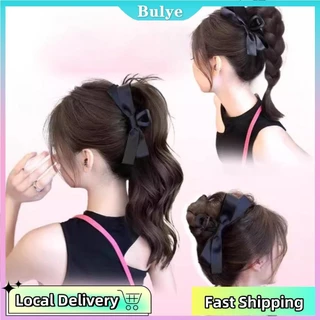 (จัดส่งในพื้นที่) 35ซม ผมหางม้าสูงวิกผมคลิป สินค้าฮอตตี้ สาวทุกวันเพิ่มปริมาณต่อผม