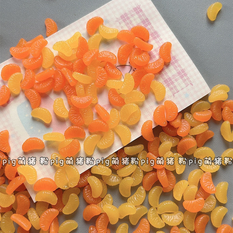 ของเล่นจำลองขนาดเล็ก PVC สีส้มครีม อุปกรณ์เล่นอาหาร DIY ทำมือ วัสดุตกแต่งดินเหนียวเรซิน ราคา ถูกที่สุด ดีลบีเคเค แกลเลอรีภาพที่ 7