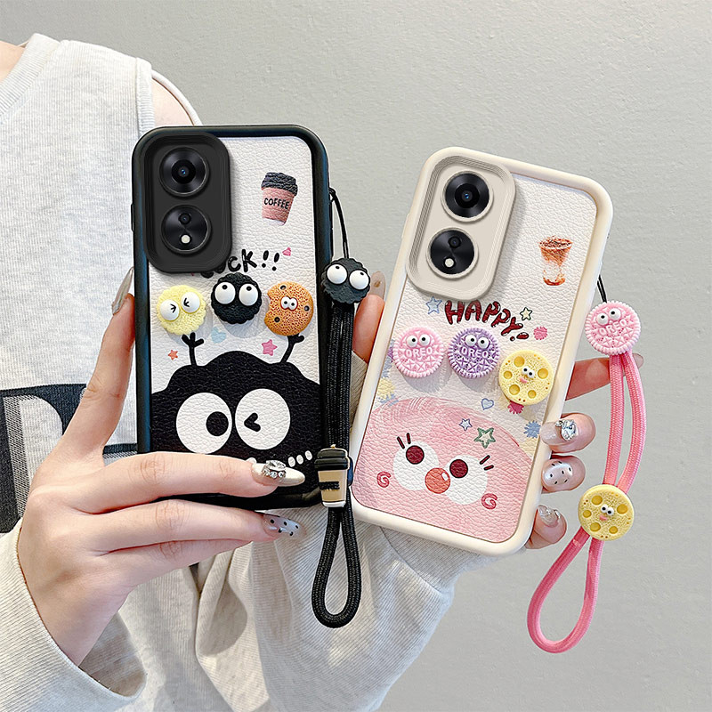 เคส  oppo a58 เคส oppo a78 5g เคสโทรศัพท์ลายหนังแฮนด์เมดสําหรับเคส oppo a58 .