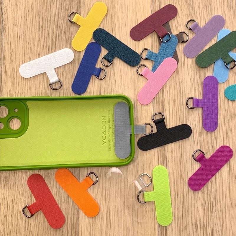 คลิปผ้าอ็อกซ์ฟอร์ดรูปตัว T สำหรับโทรศัพท์มือถือ/ผ้าแข็งแบบมีปะเก็นคงที่/ขอคล้องสายคล้องเคสโทรศัพท์มือถือ