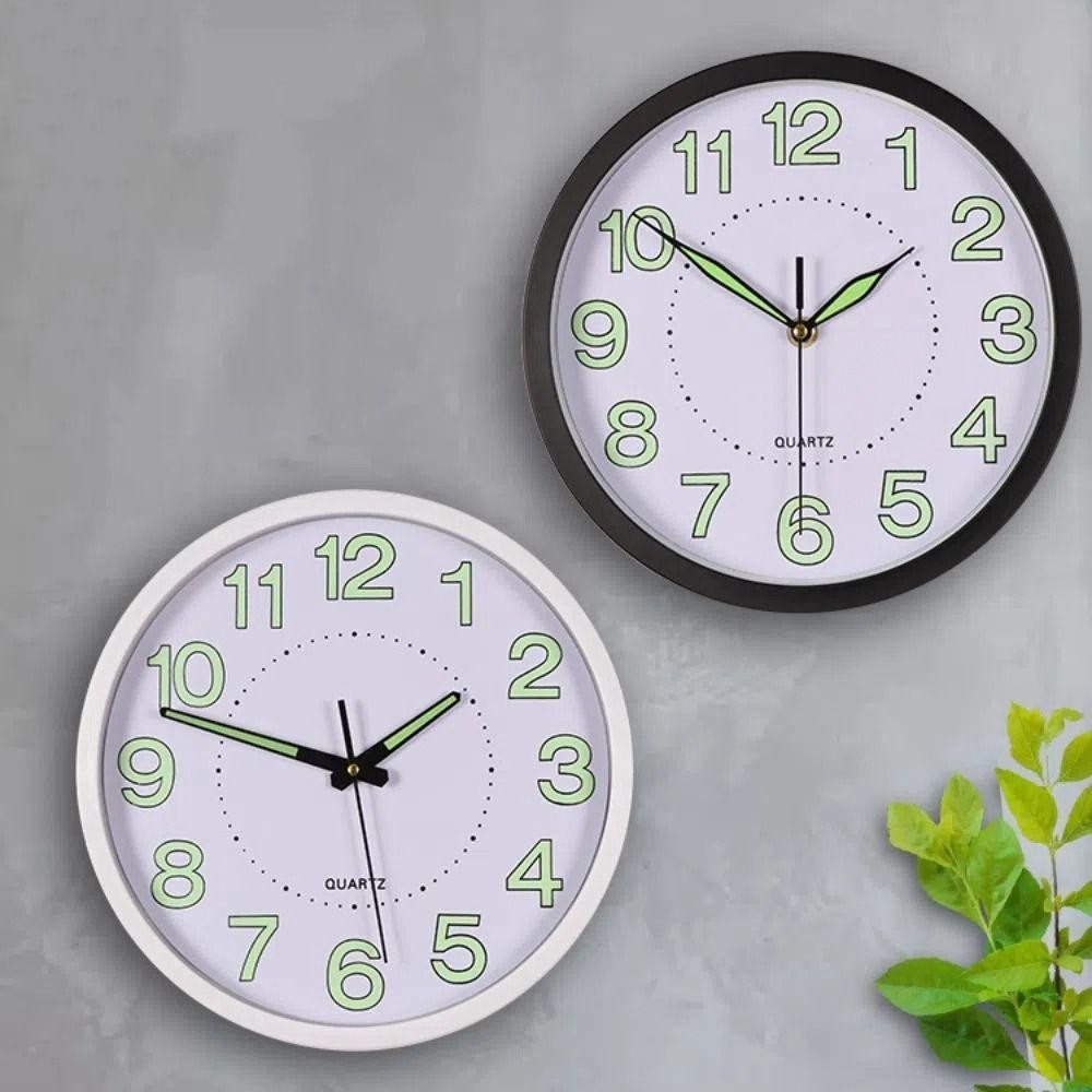 JARREDIW เรืองแสงใน Dark นาฬิกา, 12 นิ้ว Non-Tiking Wall Clock,โมเดิร์นประหยัดพลังงานพลาสติกแขวนเงียบนาฬิกาควอตซ์ห้องครัว ราคา ถูกที่สุด ดีลบีเคเค แกลเลอรีภาพที่ 5