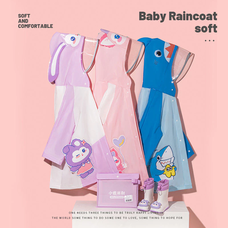 ชุดเสื้อกันฝนพร้อมรองเท้าสำหรับเด็ก thumbnail 9