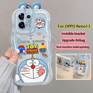 เคส OPPO Reno 13 14 5G เคส OPPO Reno 13 14 Pro 5G เคสน่ารักการ์ตูน Doraemon โดราเอมอนใสกันกระแทกเยลลี่ปกตุ๊กตา Diy เคสโทรศัพท์พร้อมที่วางโทรศัพท์สําหรับนักเรียนหญิง