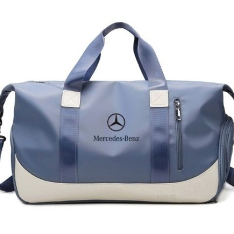 กระเป๋าเดินทาง Mercedes-Benz สำหรับผู้ชายและผู้หญิง ความจุขนาดใหญ่ สะพายไหล่เดี่ยว สะพายข้าง กระเป๋ากีฬาฟิตเนส สำหรับการเดินทางระยะสั้น พกพาสะดวก กันน้ำ กลางแจ้ง
