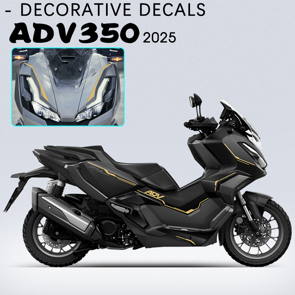 GสําหรับHONDA ADV350 ADV 350 2025 รถจักรยานยนต์สติ๊กเกอร์ตกแต่ง 350ADVอุปกรณ์เสริมสติกเกอร์ชุดADV 35