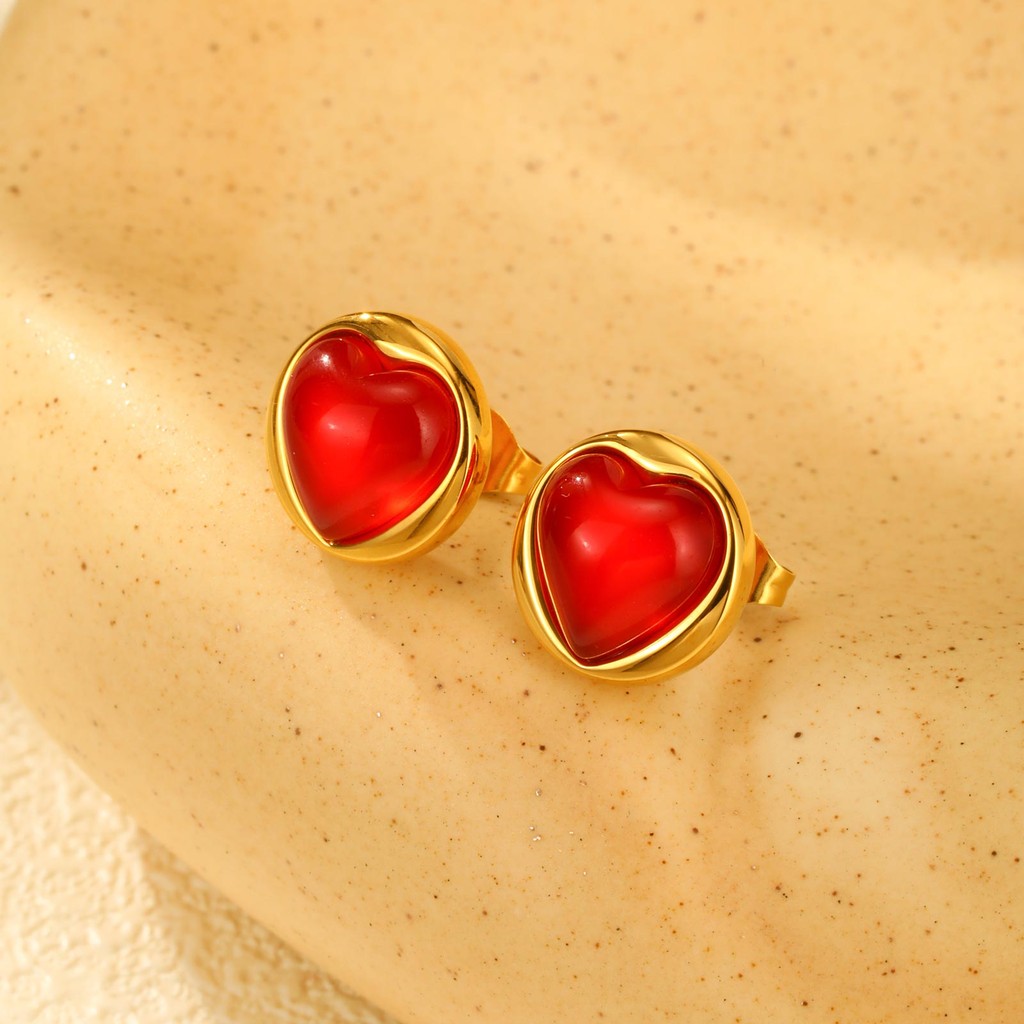 Vnox ต่างหูสตั๊ดโบว์ผีเสื้อรูปหัวใจสําหรับผู้หญิง,ต่างหูสแตนเลสไม่ซีดจาง,เครื่องประดับแฟชั่นที่เรียบง่ายของขวัญ - รูปที่ 6