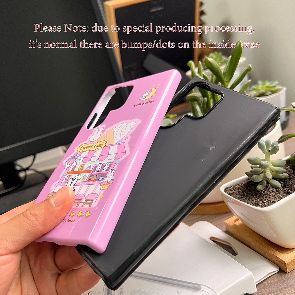 การ์ตูน MIFFY กระต่ายสองชั้นกันกระแทกเคสโทรศัพท์สําหรับ Samsung S25 Ultra S24 Ultra S24FE A56 A55 S24 + S23 Ultra S22 S21 A16 A15 Samsung Cover - รูปที่ 2