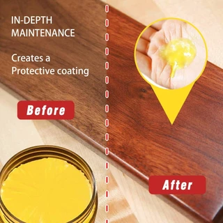 Beewax ขี้ผึ้งขัดเคลือบไม้ 80g เคลือบเฟอร์นิเจอร์ ชุบชีวิตเฟอร์นิเจอร์ไม้ LIFEPLAZA