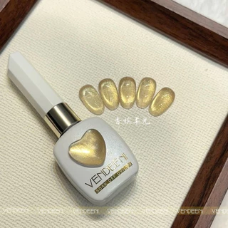 VENDEENI สีลูกแก้วโรสโกลด์ สีลูกแก้วแชมเปญ ขวดหัวใจ สีลูกแก้วซาติน แยกขวด