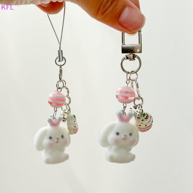 (เคเอฟแอล) การ์ตูน แห่กัน พวงกุญแจกระต่ายสามมิติสําหรับผู้หญิงน่ารักกระเป๋าจี้ตกแต่ง น่ารัก ห่วงโซ่โทรศัพท์มือถือของขวัญขายร้อน