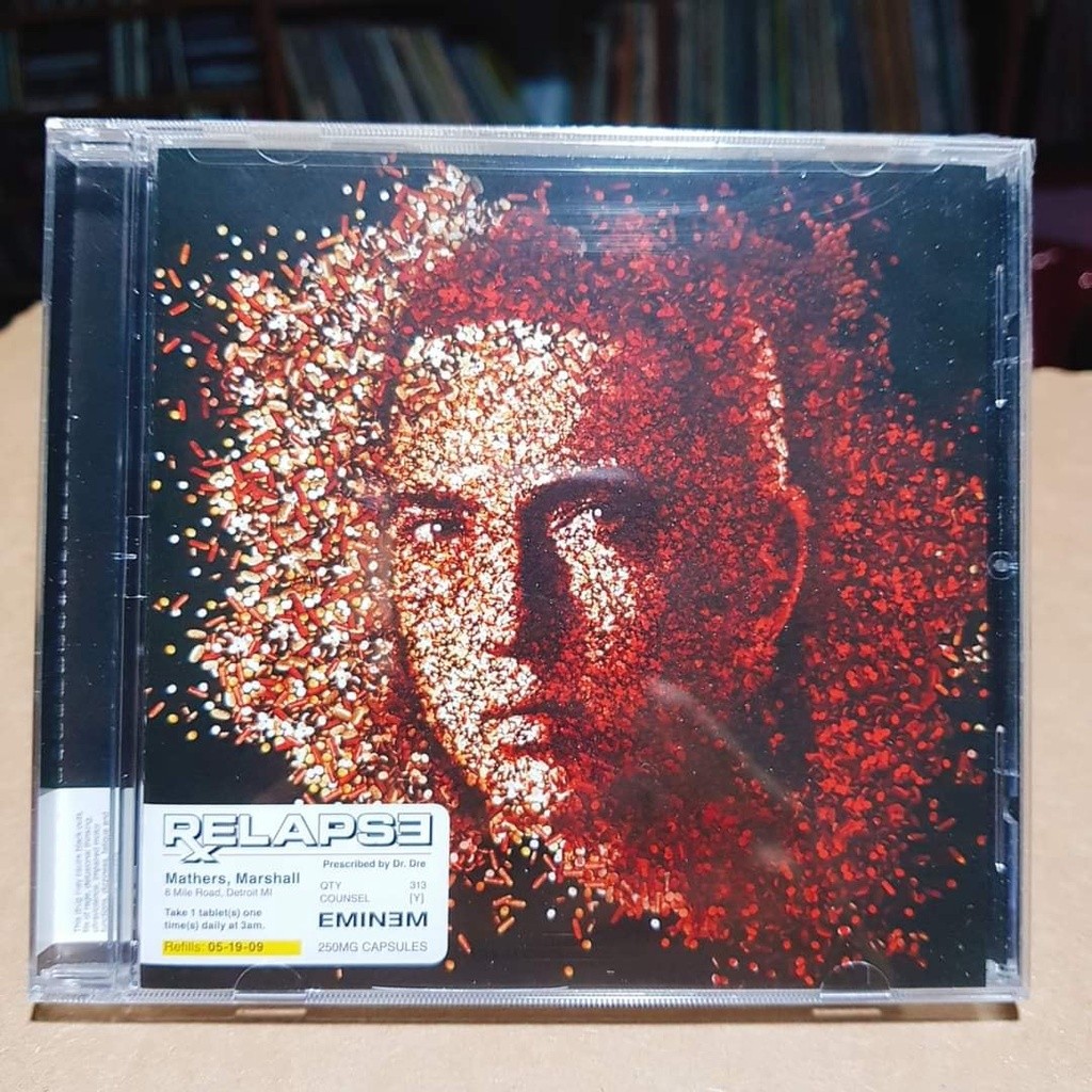 Eminem cd Relapse ใหม่เอี่ยมยังไม่ได้เปิด