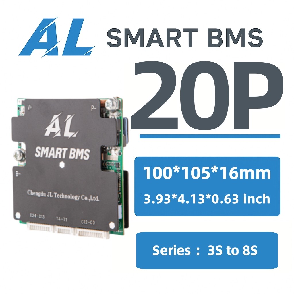 AL-AB8S20P Smart BMS 3-8S 200A APP Bluetooth Active BALANCE LiFePO4 Li-ion UART สามารถ RS485 eBike S