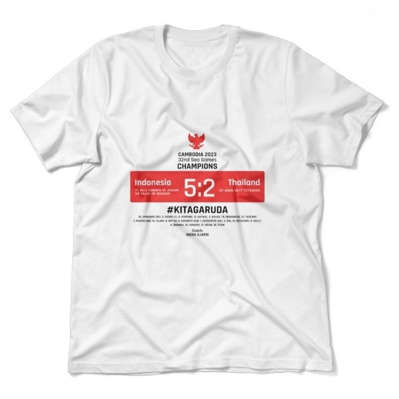 เสื้อยืดอินโดนีเซีย vs thailand 5-2 mdl2