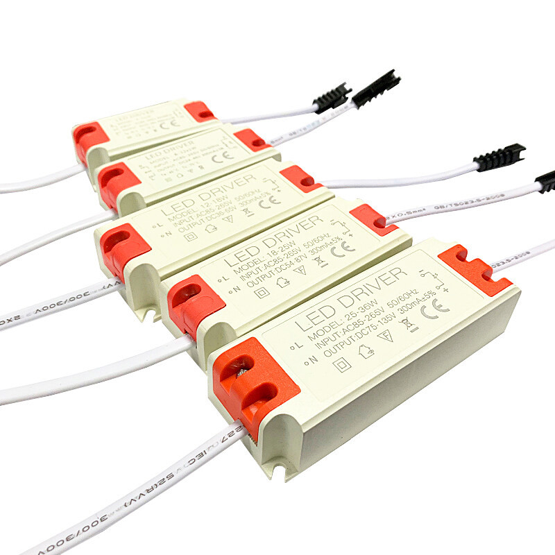AC85-265V Led Driver Power Supply 1-3W 4-7W 8-12W 12-18W 18-25W 25-36W ประสิทธิภาพสูงหม้อแปลงไฟฟ้าสําหรับ Led Down,Channel,Spot Lighting