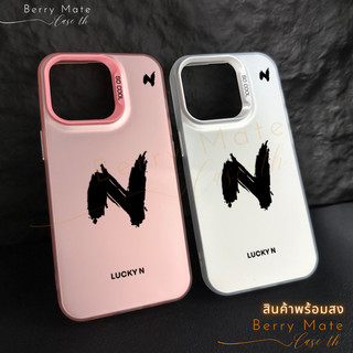 จัดส่งทันที เคสสำหรับไอโฟน11 ตัวอักษรNเอ็นนาว เคสป้องกันมือถือ for IPhone 13 12 7Plus 14 15 11Pro MAX XR XS XSMAX SE2020