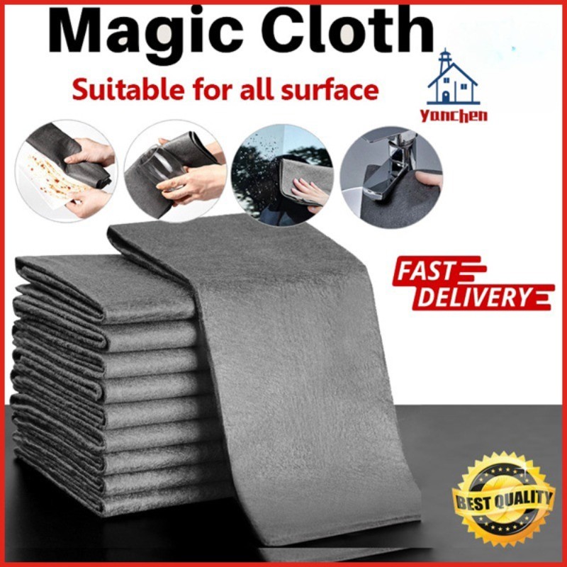 ผ้าวิเศษหนาเพื่อเช็ดผ้าแก้วโดยไม่ต้องขัดเครื่องหมายพิเศษ Watermark-free Mirror Artifact Rag