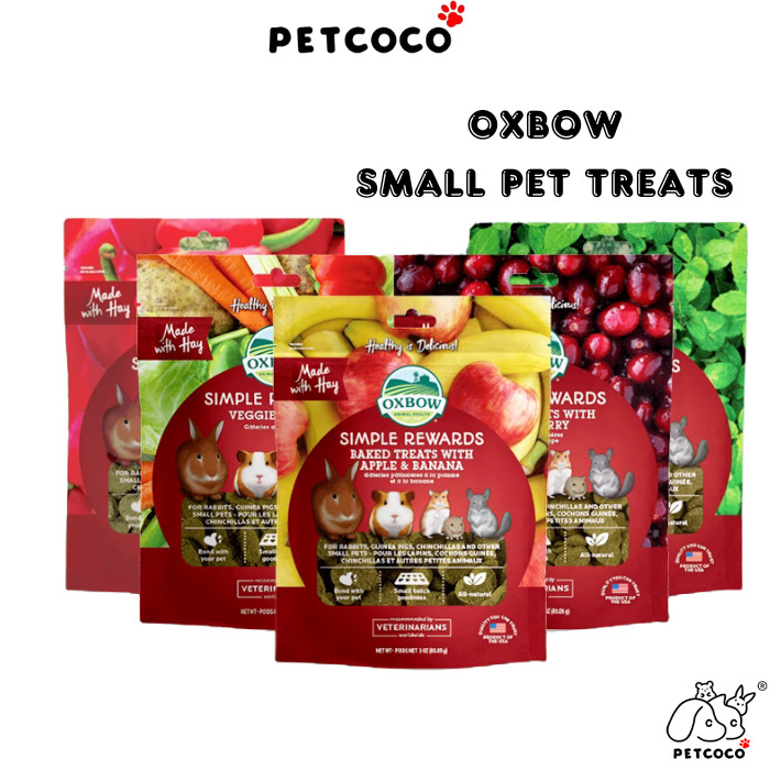 สัตว์เลี้ยงโคโคโค 🐾Oxbow Simple Rewards Small pet Treats Rabbit Guinea Pig Chinchilla Hamster |美国oxb