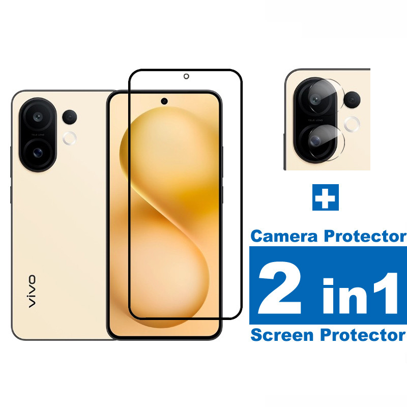 2 in 1 สําหรับ Vivo S30 Full Coverage Screen Protector สําหรับ Vivo S30 Pro mini S20 S19 S18 S18e S1