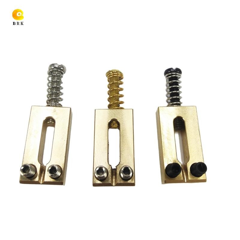 กีตาร์ไฟฟ้าสะพานอานทองเหลือง 10.5 มม. ชิ้นส่วน Tremolo กีตาร์ไฟฟ้าสะพาน String อานกีตาร์อะไหล่ - รูปที่ 3