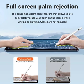 ปากกาไอแพด gen10 gen9876 Air5 Air4 วางมือ+แรเงาได้ ฟังก์ชันแม่เหล็ก pencil ปากกา stylus pen สำหรับ for iPad (2018-2024)