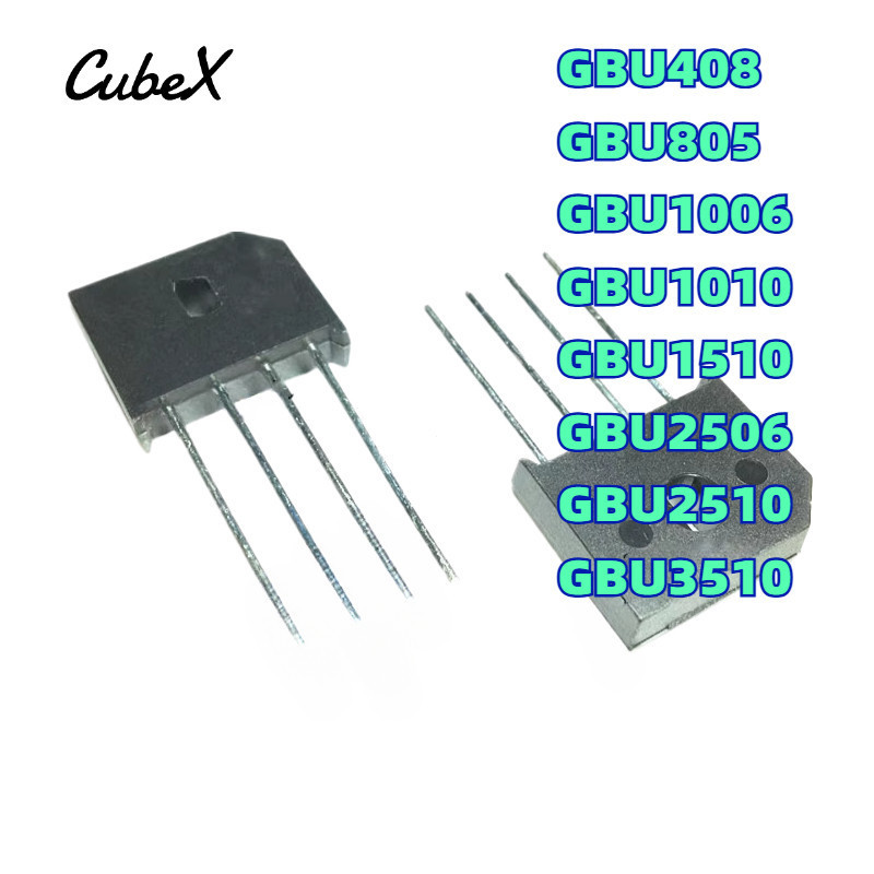 1-5PCS GBU408 GBU805 GBU1006 GBU1010 GBU1510 GBU2506 GBU2510 GBU3510 Rectifier