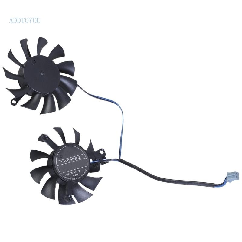 3C H5510H12F-Z 12V 0 3A 2Pin Coolers พัดลมสําหรับ GTX1650 LPOCV1 กราฟิกการ์ดพัดลม 50 มม.เปลี่ยน