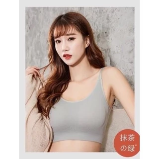 【คละสี 6 ชิ้น!!!】#118ของใหม่จากญี่ปุ่น ชุดชั้นในเสื้อชั้นในสปอร์ตบาร์เสริมฟองน้ำสำหรับผู้หญิง มี 6 สี ให้เลือก