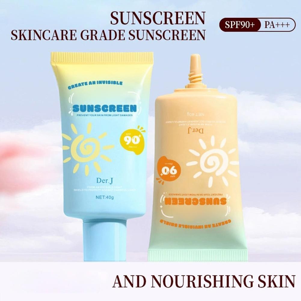 Der.j ครีมกันแดด Spf 90 ครีมกันแดด Water Based Face Body Screen Sun Wear ปกป้อง H3z9