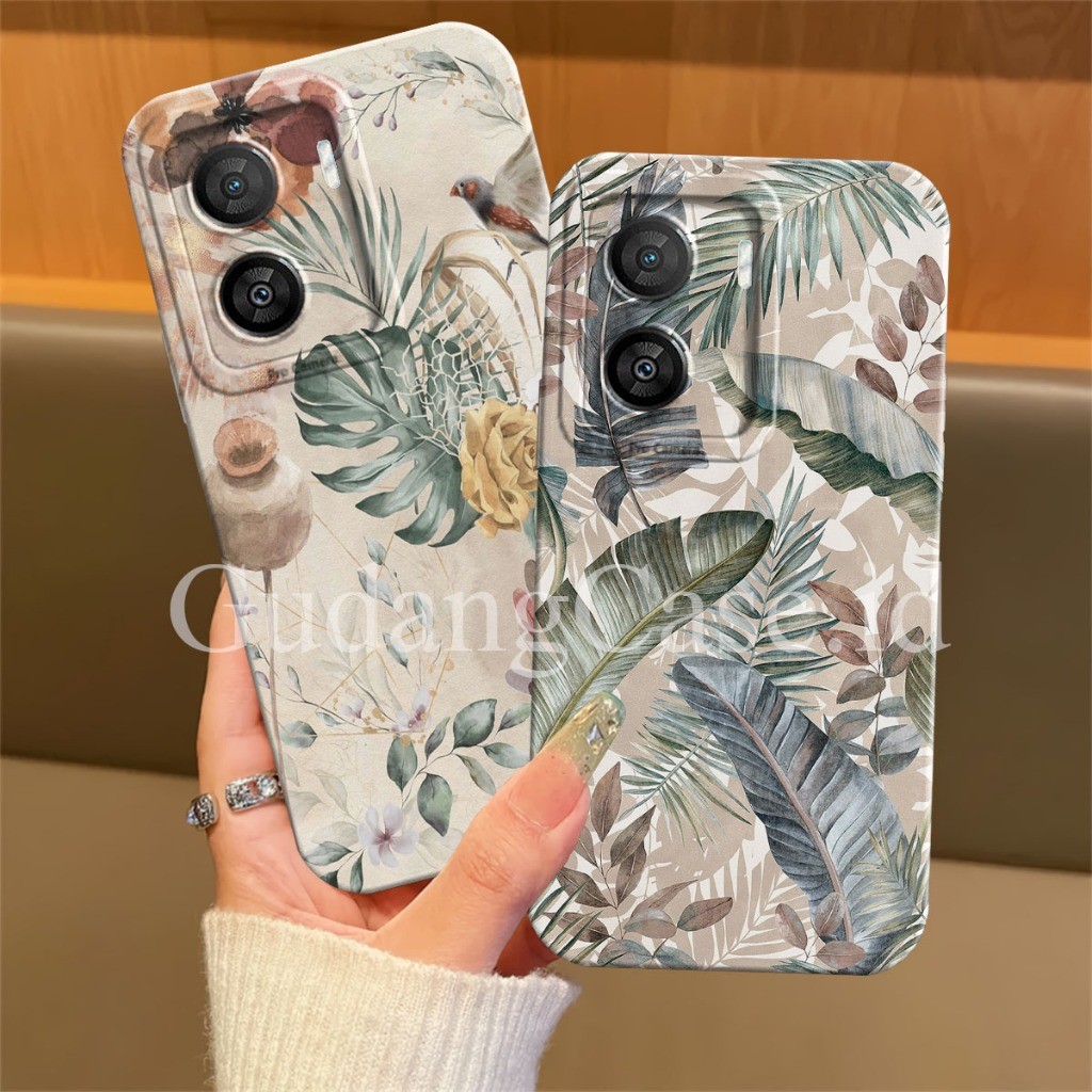 เคส Hp สําหรับ IQOO Z7 5G / IQOO Z7X 5G เคสยืดหยุ่น Procamera Leaf Motif