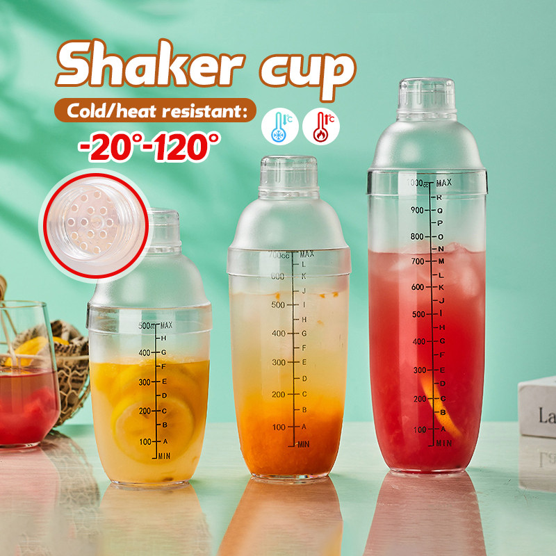 Verno เชคเกอร์ 3/4 ส่วนแบบปรับได้ พร้อมจิกเกอร์(300ml/500ml/700ml)