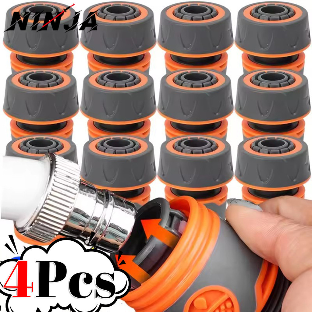 [H&L]ชุดตัวเชื่อมต่อชลประทานในสวน | 1/2/4 ชิ้น ABS Quick-Connect Couplers, ข้อต่อท่อน้ํารั่วสําหรับร