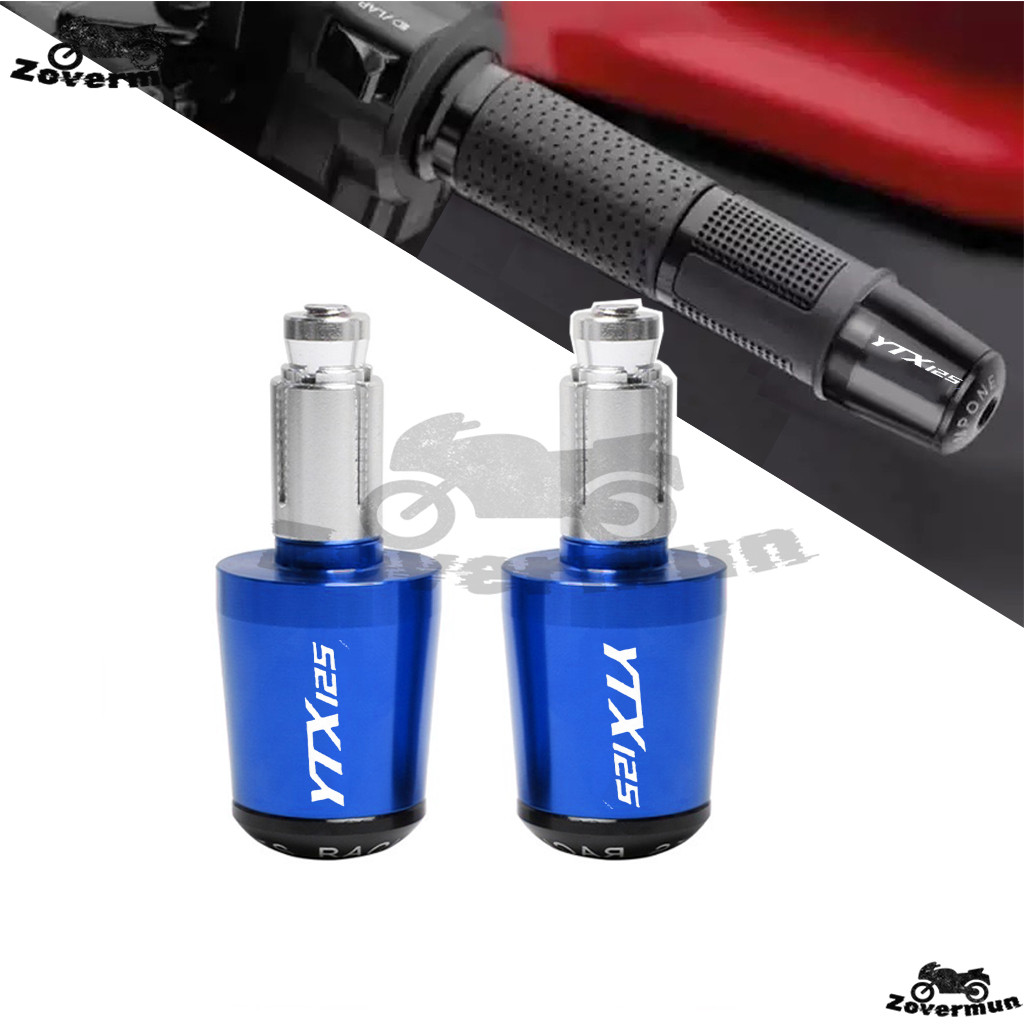 สำหรับอุปกรณ์เสริมมอเตอร์ไซค์ YAMAHA YTX125 ปลั๊กปลายแฮนด์ CNC ขนาด 7/8'' 22mm แม่นยำจากโลหะผสม YTX 