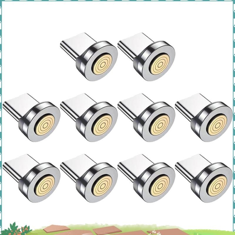เคล็ดลับปลั๊กแม่เหล็ก Super 7Pin Type C อะแดปเตอร์สายชาร์จเร็วสําหรับเครื่องชาร์จแม่เหล็ก 360° ขั้วต่อการหมุนองศา
