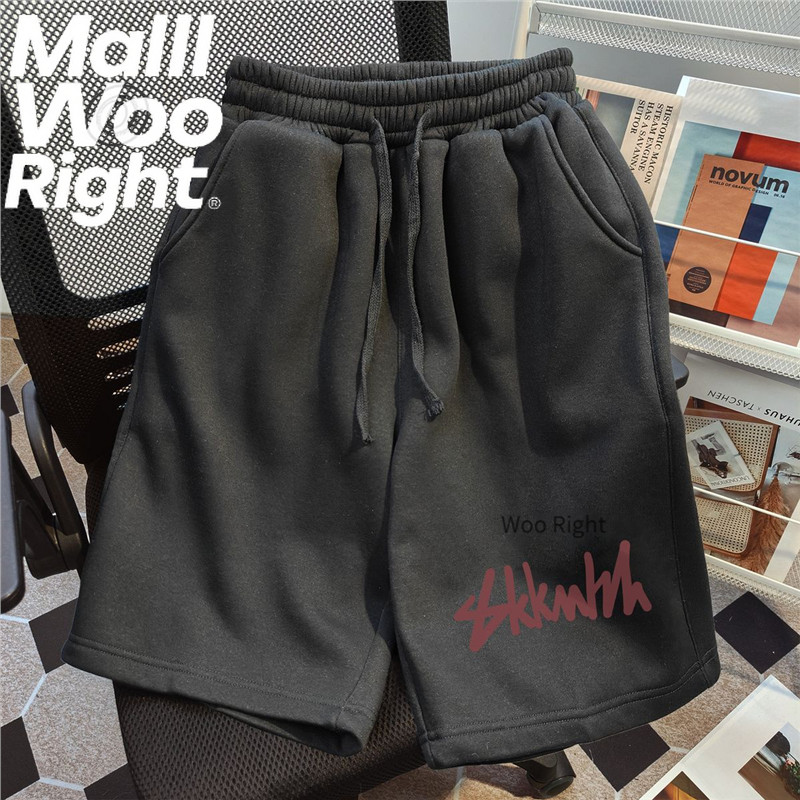 (จัดส่งตลอด 24 ชั่วโมง) กางเกงกินผ้าสีเด็ดไซส์ใหญ่ สไตล์กีฬา สร้างในฤดูร้อน ปีใหม่ โฮมสเตย์ ออกกำลังกาย สไตล์คลุมครึ่งขา