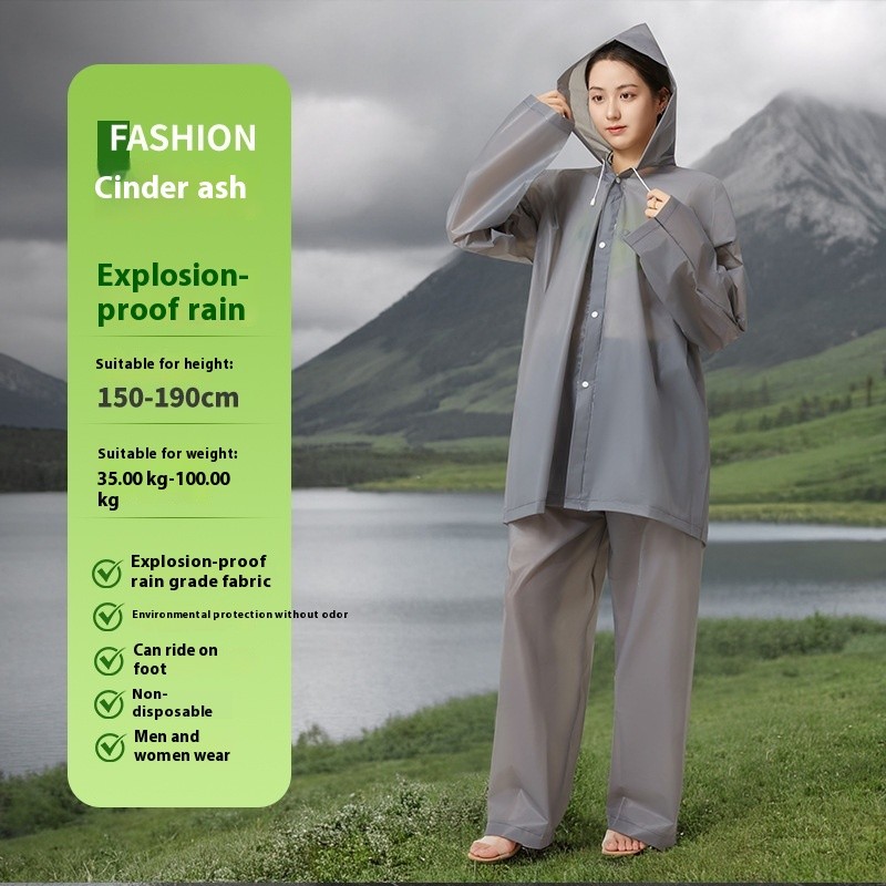 เสื้อกันฝนผู้ใหญ่แยกกางเกงฝนสูทกันฝนขี่เสื้อกันฝน - รูปที่ 6