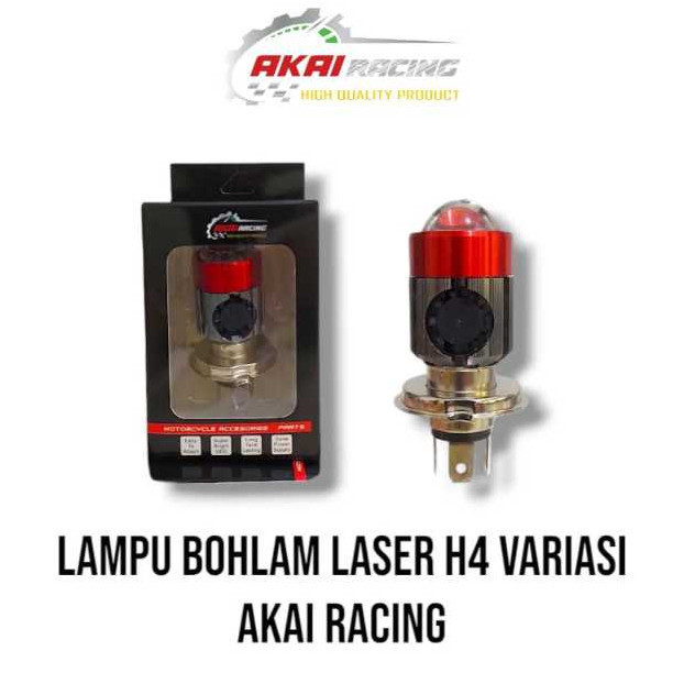 AKAI RACING h4 สีขาว+สีเหลือง led ไฟหน้าสําหรับ vixion r15 byson cb150 รถมอเตอร์ไซด์