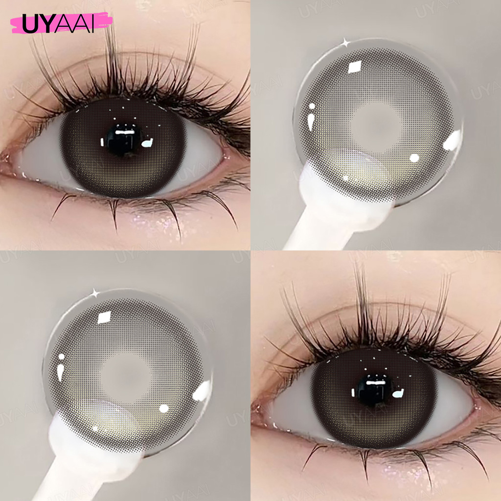 คอนแทคเลน [0.00~-6.00] UYAAI x FRESHLADY K4 series คอนแทคเลนส์สี 14.5mm Brown Gray Blue คอนแทคเลนส์ร