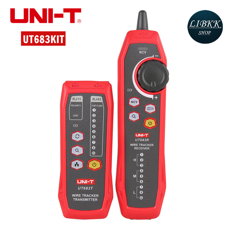UNI-T UT683KIT Wire Tracker เครื่องทดสอบติดตามสาย RJ45, RJ11  อุปกรณ์ทดสอบสายเคเบิลเครือข่าย